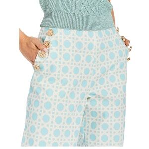 Mestiza Antonella Pants 4 - Solihiya Blue Gold Buttons NWT